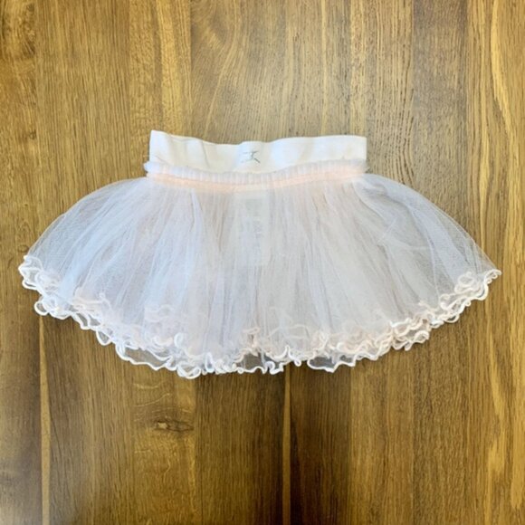 DANSKIN Ballet Tutu Skirt Girls 2-3 2T 3T Toddler Pink Pull On Tulle Satin Bows - Picture 2 of 10